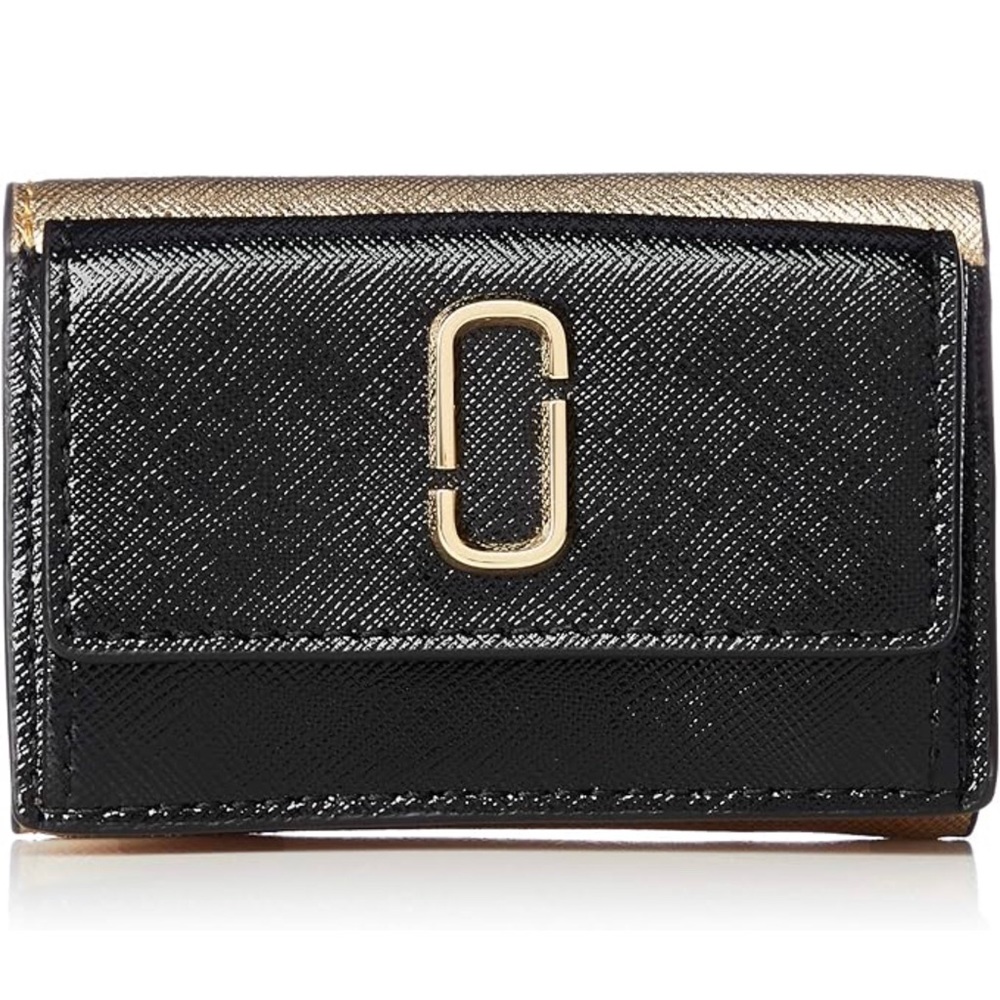 NWT Marc Jacobs Snapshot Tri-fold Wallet in New Black Multi